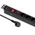 QOLTEC Zaštitna traka protiv prenapona za RACK 19", 1U, 16A, 6x francuski utikač, 2 m